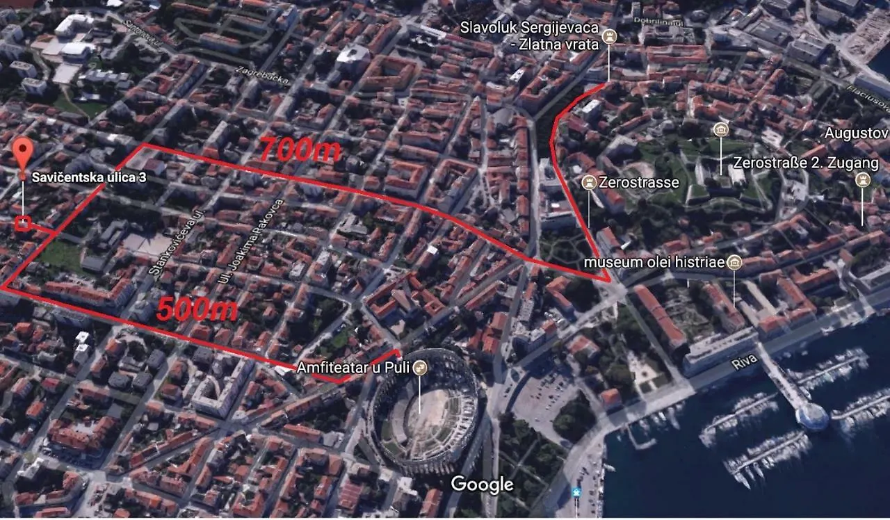 Apartman View Pula 0*,  Croatia